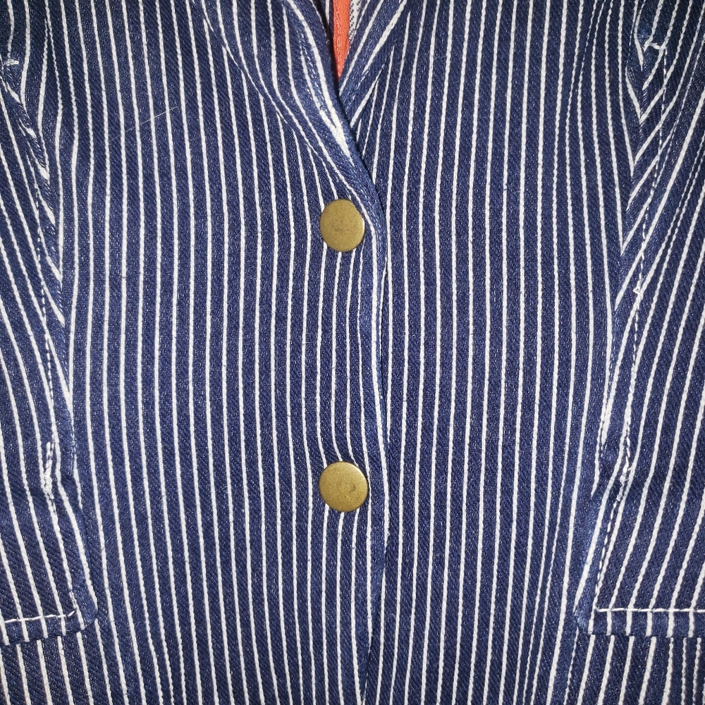 Rachel Roy Jacket blue/white pinstripe Sz 6. Excellent condition. - Picture 3 of 6